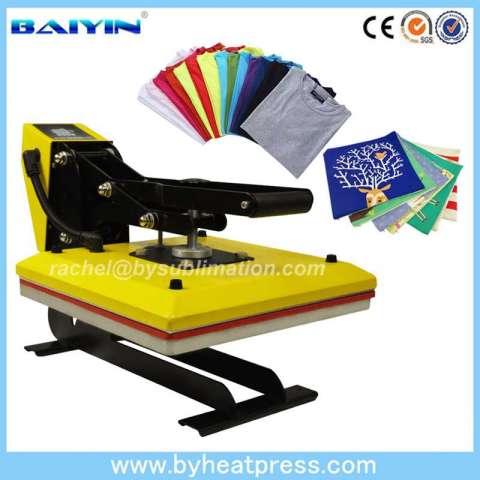 Fashion Yellow 15′x15′ High Pressure T-Shirt Heat Transfer Press Machine